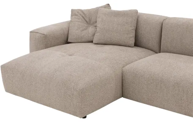 Goossens loungebank lago bruin stof - 8252191-{merk}-lago-bank-stof-bruin-06